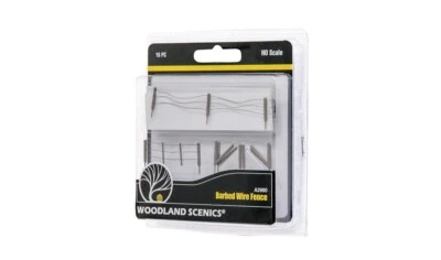 Woodland Scenics HO 2980 Barbed Wire Fence Set Rural Farm Scene Detail Parts - Image 1 of 4