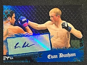 2010 Topps Main Event Autograph UFC Card Evan Dunham #95 Mint Range KB - Picture 1 of 2