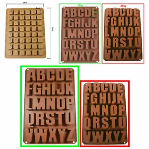 Buchstaben ABC Alphabet Seifenform Silikonform Tortendekoration Schokoladenform - Bild 1 von 25