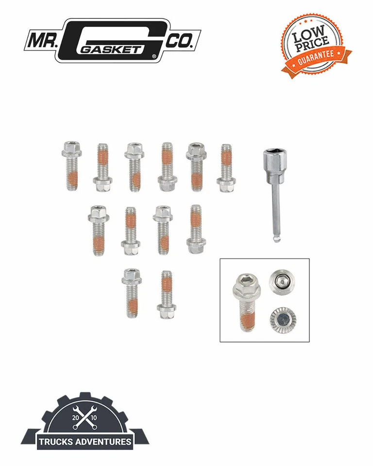 Pernos de cabezal de bloqueo Mr Gasket 2235G HEADLOCK | Parte automática de alta calidad, Universa Foto 1 de 3