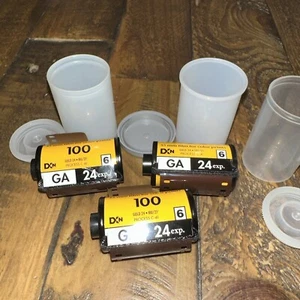 LOT of 3 Kodak Gold 35mm Color Film 3 Rolls 100 / 24 exp. - Picture 1 of 5