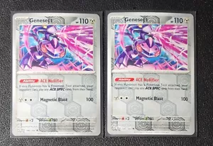 2x holo inverso Genesect 040/064 tarjeta Pokémon SV fábula cubierta poco común casi nuevo - Imagen 1 de 1