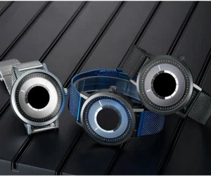 SINOBI New Unique Rotate Creative Watch Steel Mesh Band  - Picture 1 of 16