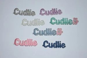 Parche de ropa bordada vintage Cudlie aplique texto bebé bebé bebé niños - Imagen 1 de 13