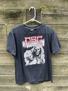 Vintage 1987 DEAD BRAIN CELLS t-shirt DBC Thrash Metal Band Concert Used 80s - Picture 1 of 4