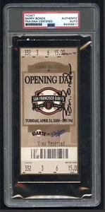🔥 Barry Bonds 2000 Opening Day Autographed PAC Bell Park Ticket PSA HOF?? - Picture 1 of 3