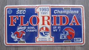 Florida 1991 and 1993 SEC Champion License Plate - Picture 1 of 2