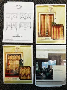 4 x PATRONES DE TRATAMIENTO DE VENTANAS Pate Meadows/m’fay/Southern Living - Imagen 1 de 5