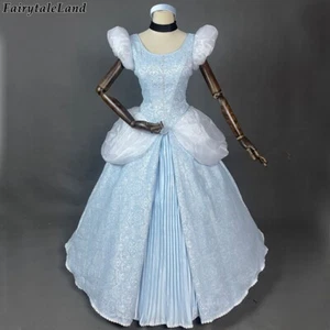 High Quality Cinderella Princess Costume Halloween Cosplay Dress New Party Gown - Picture 1 of 8