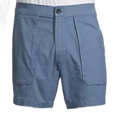 Pantalones Cortos Carga St. Johns Bay Para Hombres 38 Azul Algodón Spandex Senderismo Tiro Medio Pantalones Cortos 7" Foto 1 de 4