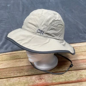 Outdoor Research Rambler Hat Kids Medium Tan Bucket Sun Logo Boonie Fishing - Picture 1 of 11