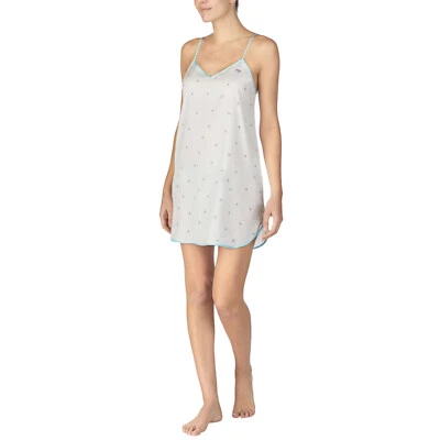 Camisón BETSEY JOHNSON Azul Estampado Diamante Cuello en V Chemis Talla S Pequeño Novia Foto 1 de 4