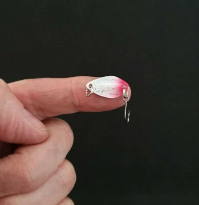 6x 1,2 g  Mini Japanblinker + 5 Snaps Forellenblinker Trout Spoon Set Angelköder - Bild 1 von 4