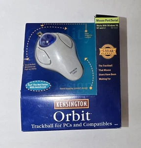 Kensington Orbit Trackball Mouse PORT/SERIAL PC Model 64221 VTG 1997 - Picture 1 of 6