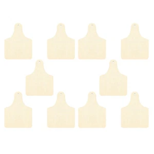 40pcs Wood Pieces Tags Craft Wood Tags Holes Unfinished Wood Pieces - Picture 1 of 12