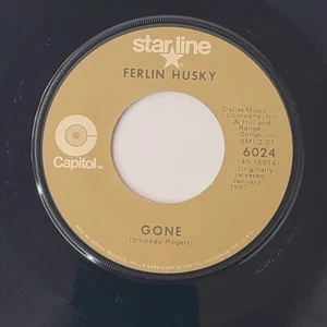 Ferlin Husky Gone / Wings Of A Dove 45 RPM Vinyl 1960 1957 Capitol Starline 6024 - Picture 1 of 5