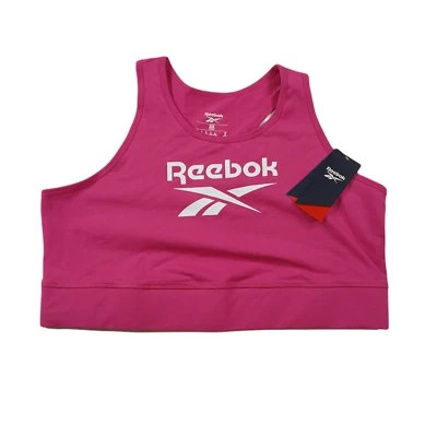 Reebok Training Bralette Womens 3X 22-24W Plus Size Seprpi Plum Purple Stretch - Image 1 of 4