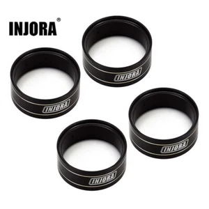 Anillo de bloqueo interno de latón INJORA revestimiento negro para llanta de rueda AX24 SCX24 1,0" - Imagen 1 de 8