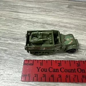 Hot Wheels Vintage 1974 US Army camouflage Gun Bucket Half Track Tank Truck - Picture 1 of 6