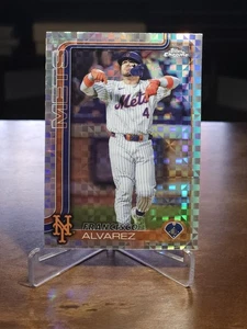 2025 Topps Chrome - Francisco Alvarez #207 X-Fractor Mets - Picture 1 of 2