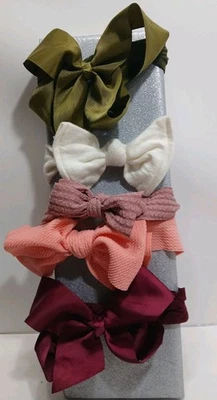 5 peças tiaras recém-nascido, bebê, criança, Premie, banda macia arco grande - Imagem 1 de 4