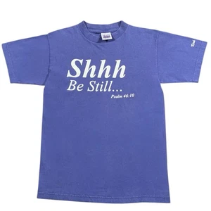 Vintage 90s Psalm Jesus Religious T Shirt Size Medium - Bild 1 von 7