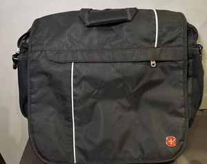 Swissgear Laptop Case Messenger Bag Briefcase Carry On Black Details - Picture 1 of 8