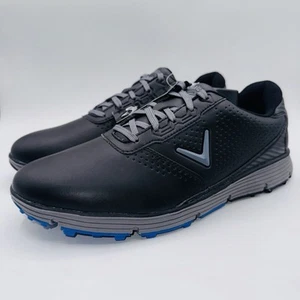 Callaway Balboa Sport Golf Shoes Men’s Size 11 Black Grey Leather - Picture 1 of 16