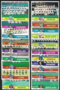 1979 Topps Baseball Team Checklist Partial Set (20/26) NRMT UNMARKED *A* - Picture 1 of 1