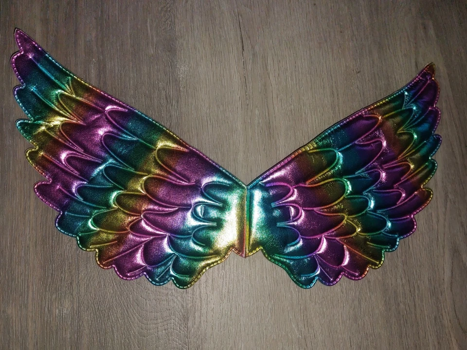 criança RAINBOW COLOR WINGS HALLOWEEN ADORÁVEL  - Imagem 1 de 3