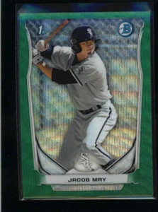JACOB MAY 2014 CHROME PROSPECTS GREEN WAVE REFRACTOR #03/25 AH1822 - Picture 1 of 1