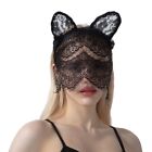Spring Summer Dopamine Hairband Lace Cat Ears Womens Headband Halloween Headwear