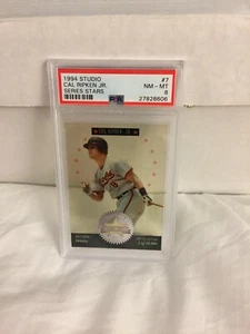 1994 Studio Series Stars Cal Ripken Jr PSA 8 card #7 Baltimore Orioles - Picture 1 of 1
