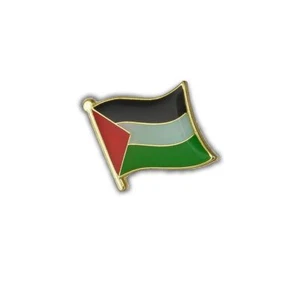 Pin's Drapeau Palestine flottant - Palestinien - en Acier - Drapeaux - Cérémonie - Picture 1 of 4