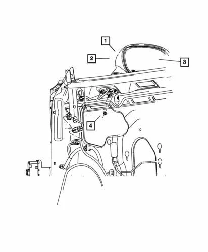 Genuine Mopar 2010-2012 Dodge Challenger Electric Heated Mirror Left 1GE19CDMAF - Изображение 1 из 1