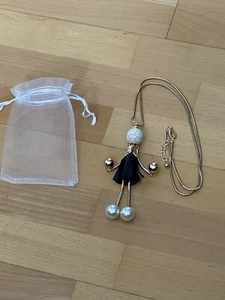 kette modeschmuck lang 80 cm mit Püppchen Figur - Bild 1 von 2