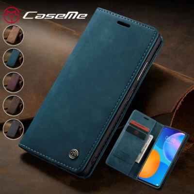 For Huawei P Smart/Mate 30/60 Pro Leather Wallet Case Card Magnetic Flip Cover - Image 1 of 4