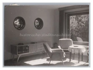 Moderne Wohnungseinrichtung vmtl. 1960er - Möbel - Altes Foto - Bild 1 von 2