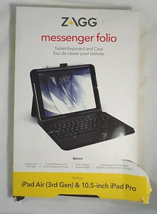 Zagg Apple iPad (3rd Gen) & 10.5 inch Tablet Keyboard & Case~ NEW IN DAMAGED BOX - Picture 1 of 8