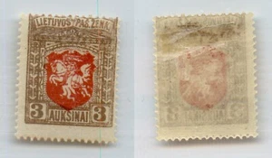 Lituania 🇱🇹 1919 SC 59 como nuevo desplazado perf 13 1/2. rtc7929 - Imagen 1 de 1