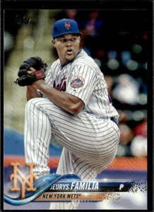 2018 Topps Series 2 Jeurys Familia New York Mets #689 4 Card Lot - Picture 1 of 2