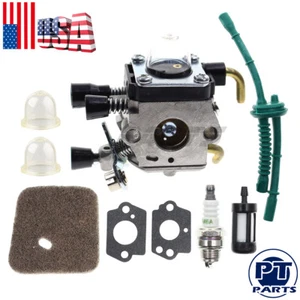 New Carburetor For STIHL FS55 FS55R FS55RC KM55 HL45 KM55R FS38 w/ Fuel Line - Picture 1 of 8