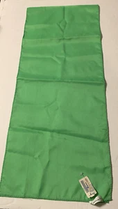 Sciarpa collo poliestere colore verde lime vintage 11" x 52" - Foto 1 di 4