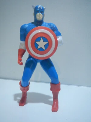 1980 Remco Marvel Comics Capitão América com escudo não girando - Imagem 1 de 4
