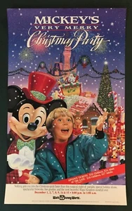 Póster de fiesta de Navidad muy feliz de Mickey de Disney - Imagen 1 de 1