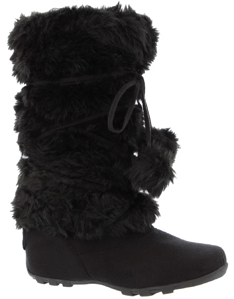 Talia-Hi Women Mukluk Faux Fur Boots Booties Mid Calf Winter Snow Warm Trendy - Image 1 of 1