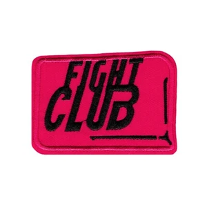 Parche bordado para planchar del club de la lucha rosa diseño de logotipo icónico - Imagen 1 de 2