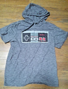 Nintendo Entertainment Hoodie black gray short sleeve Size XL boy (14) EUC - Picture 1 of 2