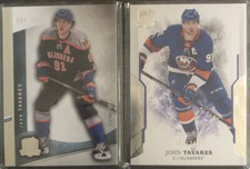 John Tavares Lot 2 Cards 2017-18 & 2012-13 The Cup /249 UD 004/249 Bases 165/249