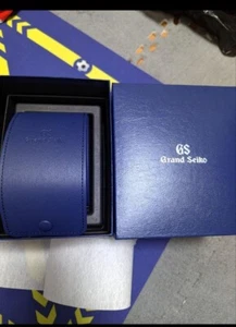 Grand Seiko original leere Uhrenbox & Etui Reiseetui marineblau unbenutzt Japan - Bild 1 von 2
